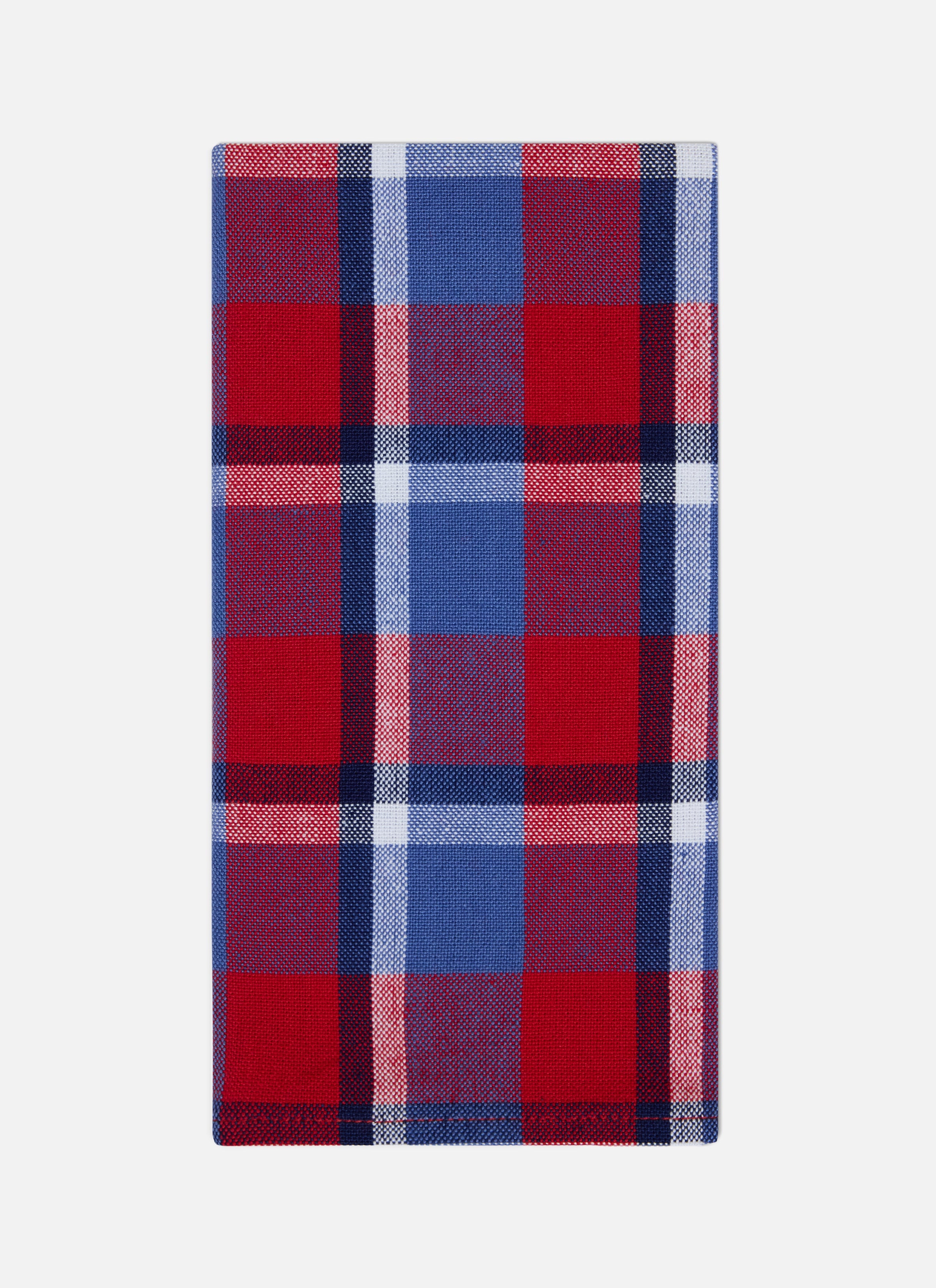 Betty Plaid Red, White and Blue Patriotic Napkins