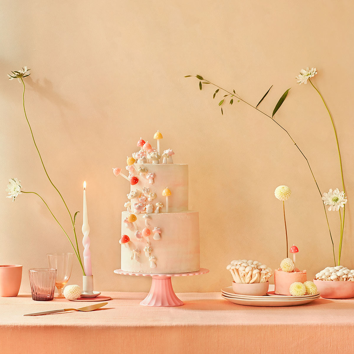 Meri Meri Mushroom Birthday Candles (pack Of 6) : Target