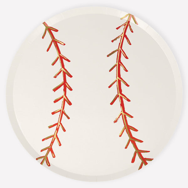 Our baseball plates are perfect for a baseball birthday party.