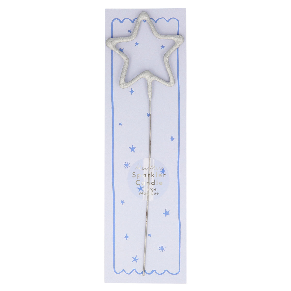 Silver Sparkler Star Candle – Meri Meri