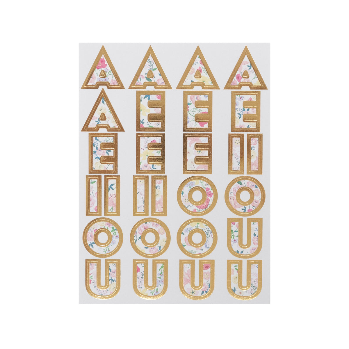 B lettre sticker alphabet autocollant meri meri or doré glitter