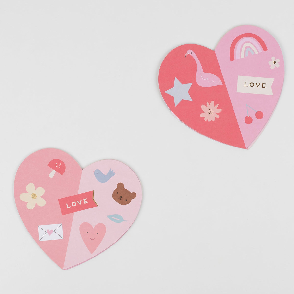 Meri Meri Glitter Heart Stickers - The King's Scribe