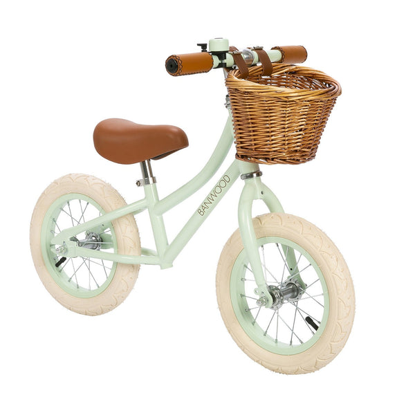 Balance Bike with Basket - Pale Mint