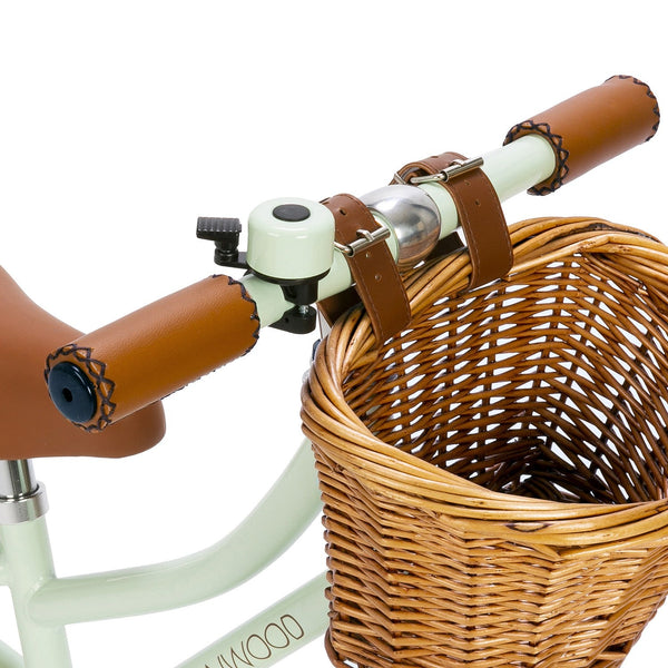 Balance Bike with Basket - Pale Mint