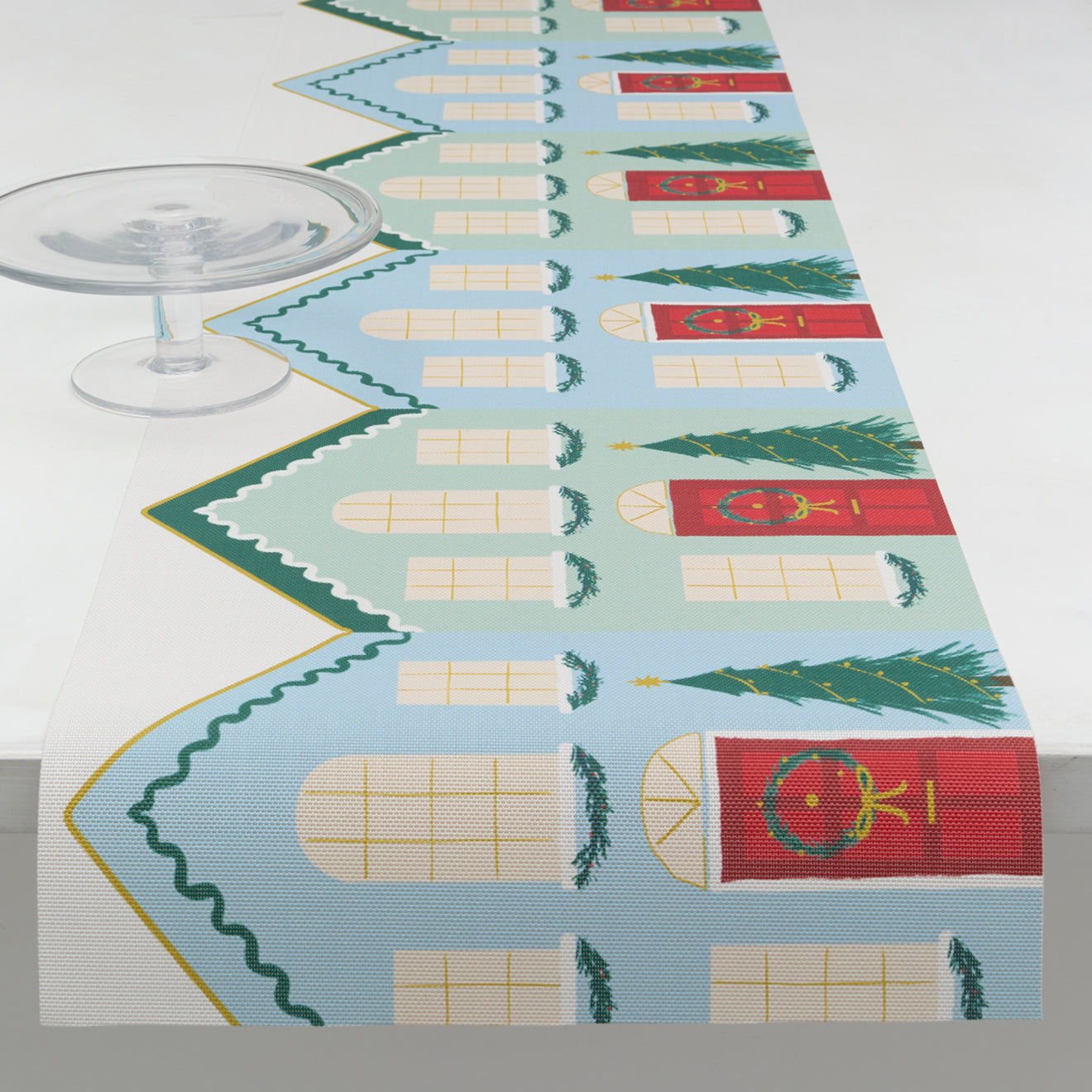 Meri Meri x Chilewich Festive Houses Table Runner - Thumbnail 3