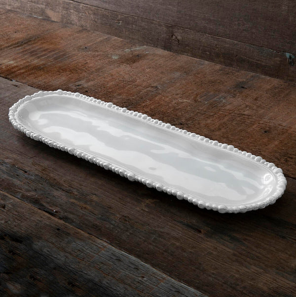White Vida Alegria Medium Baguette Platter