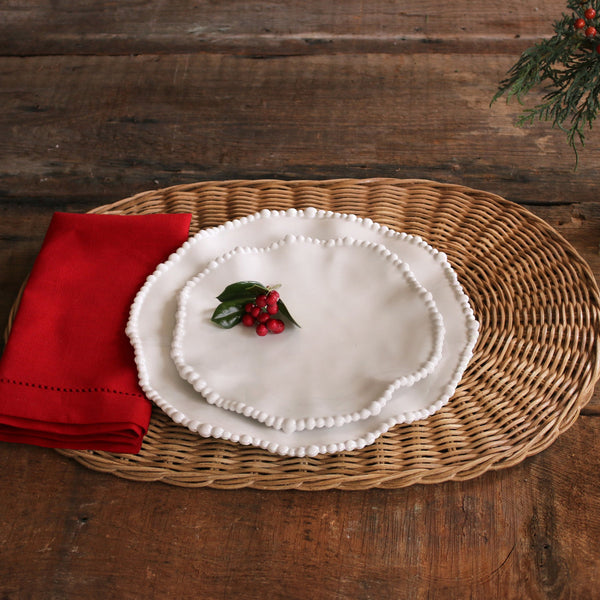 White Vida Alegria 9" Salad Plate - Set of 4