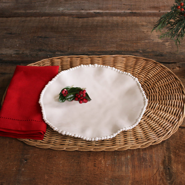 White Vida Alegria 11" Dinner Plate - Set of 4