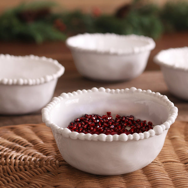 White Vida Alegria Cereal Bowl - Set of 4