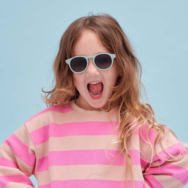 Baby Blue Keyhole Sunglasses