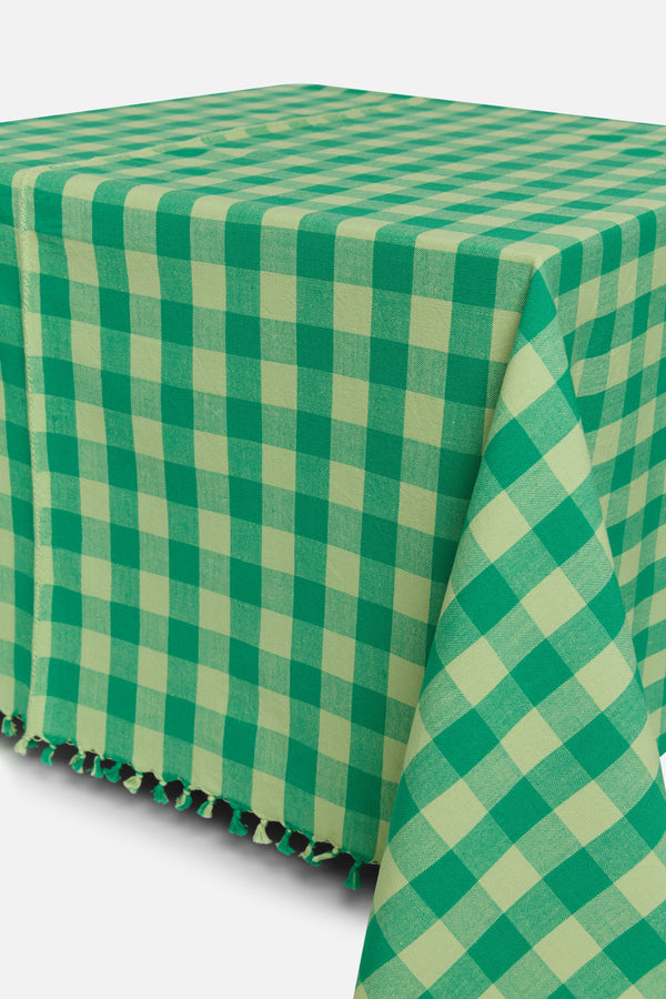 Gingham Lime Tablecloth