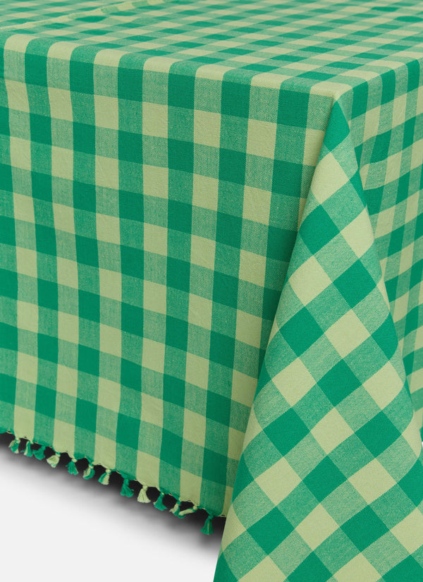 Gingham Lime Tablecloth