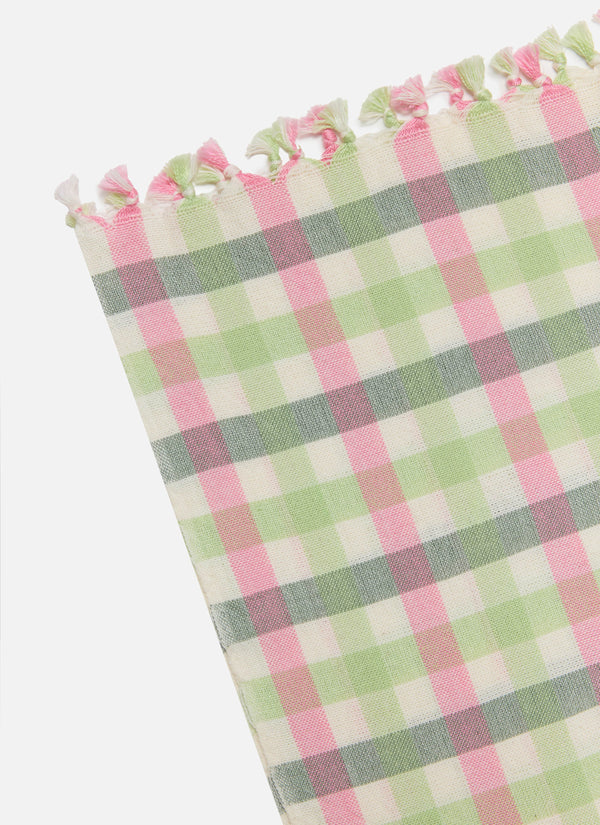 Gingham Clover Tablecloth