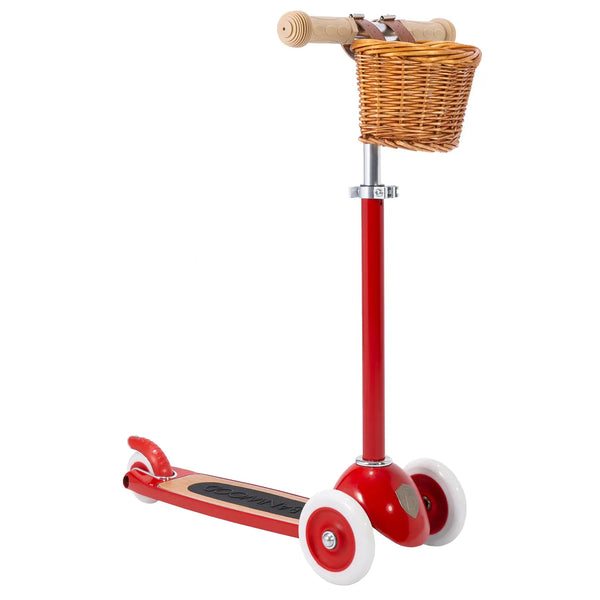 Scooter with Basket - Red