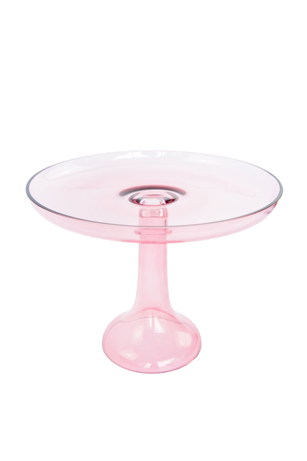 Rose Glass Cake Stand