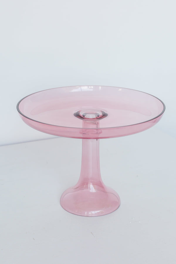 Rose Glass Cake Stand