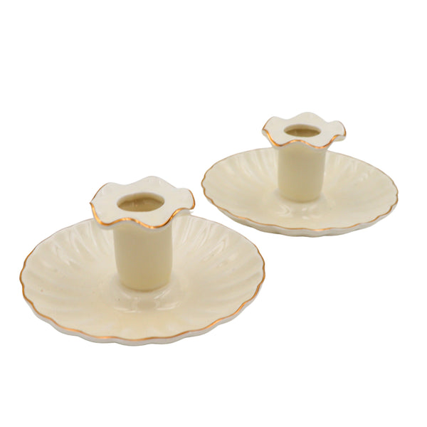 Gilded Cream Candle Holder - Case of 10