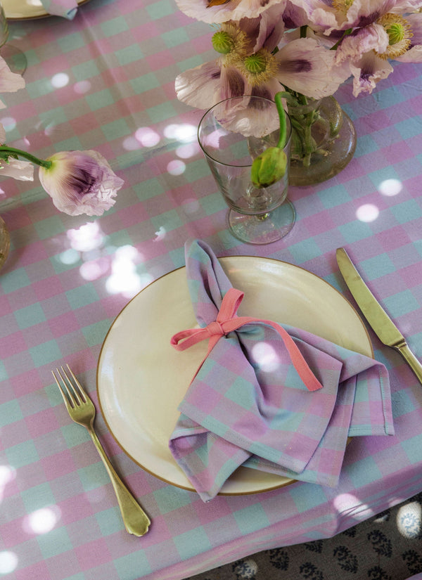Gingham Taffy Tablecloth