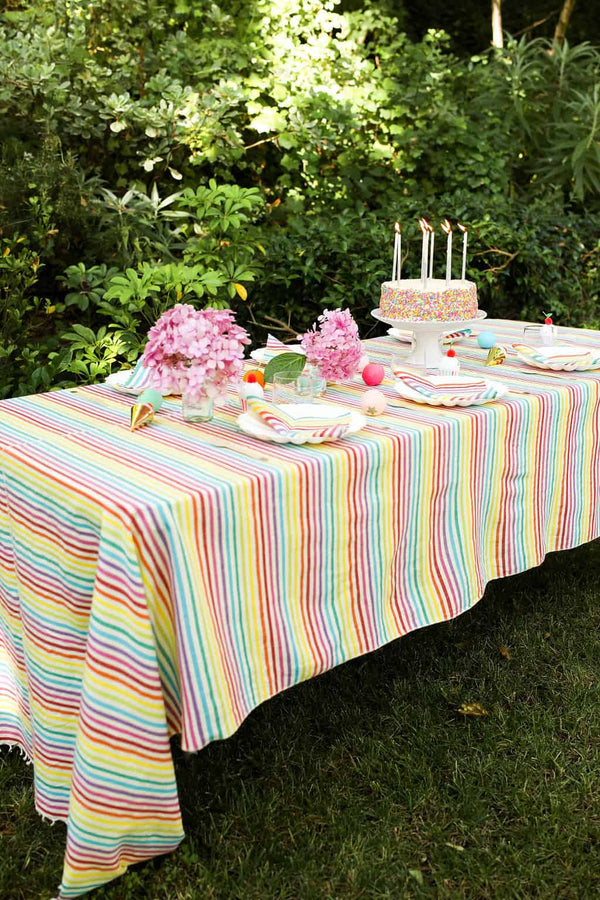 Multi Stripe Rainbow Napkins