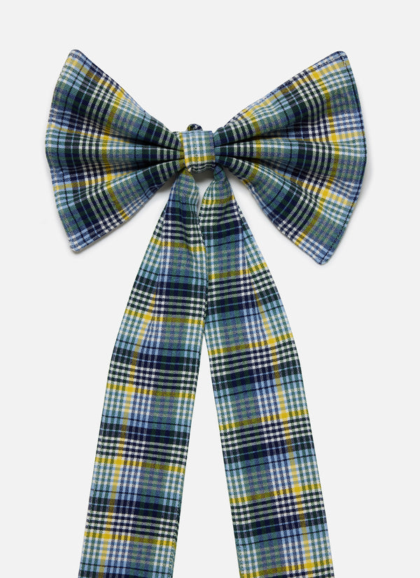 Maine Plaid Multicolor Fabric Bow