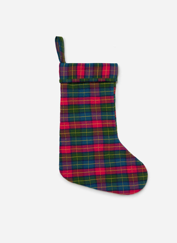 Holly Plaid Quilted Multi Stocking