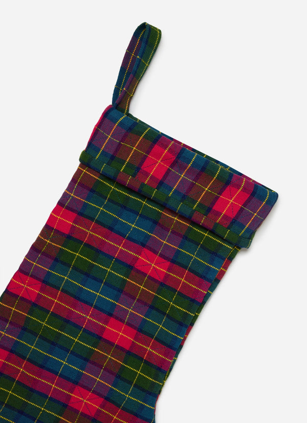 Holly Plaid Quilted Multi Stocking