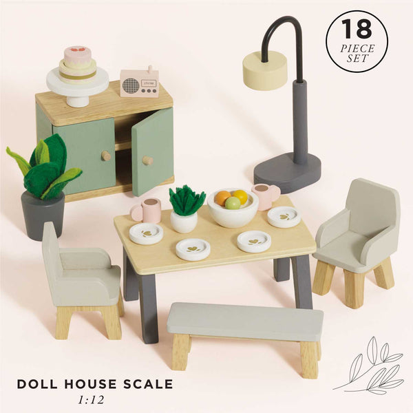 Wooden Dolls House Dining Room
