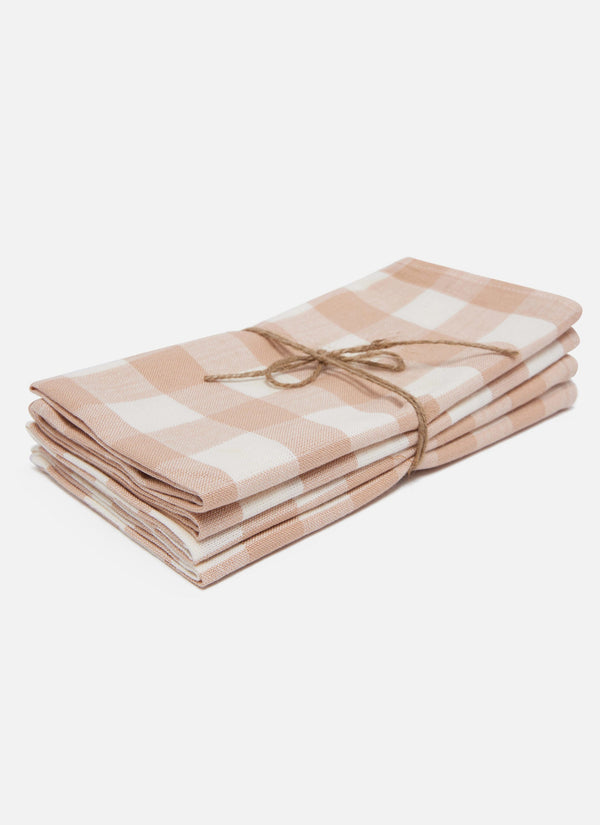 Gingham Blush Napkins