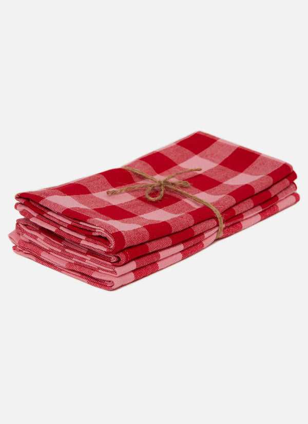 Gingham Valentine Napkins