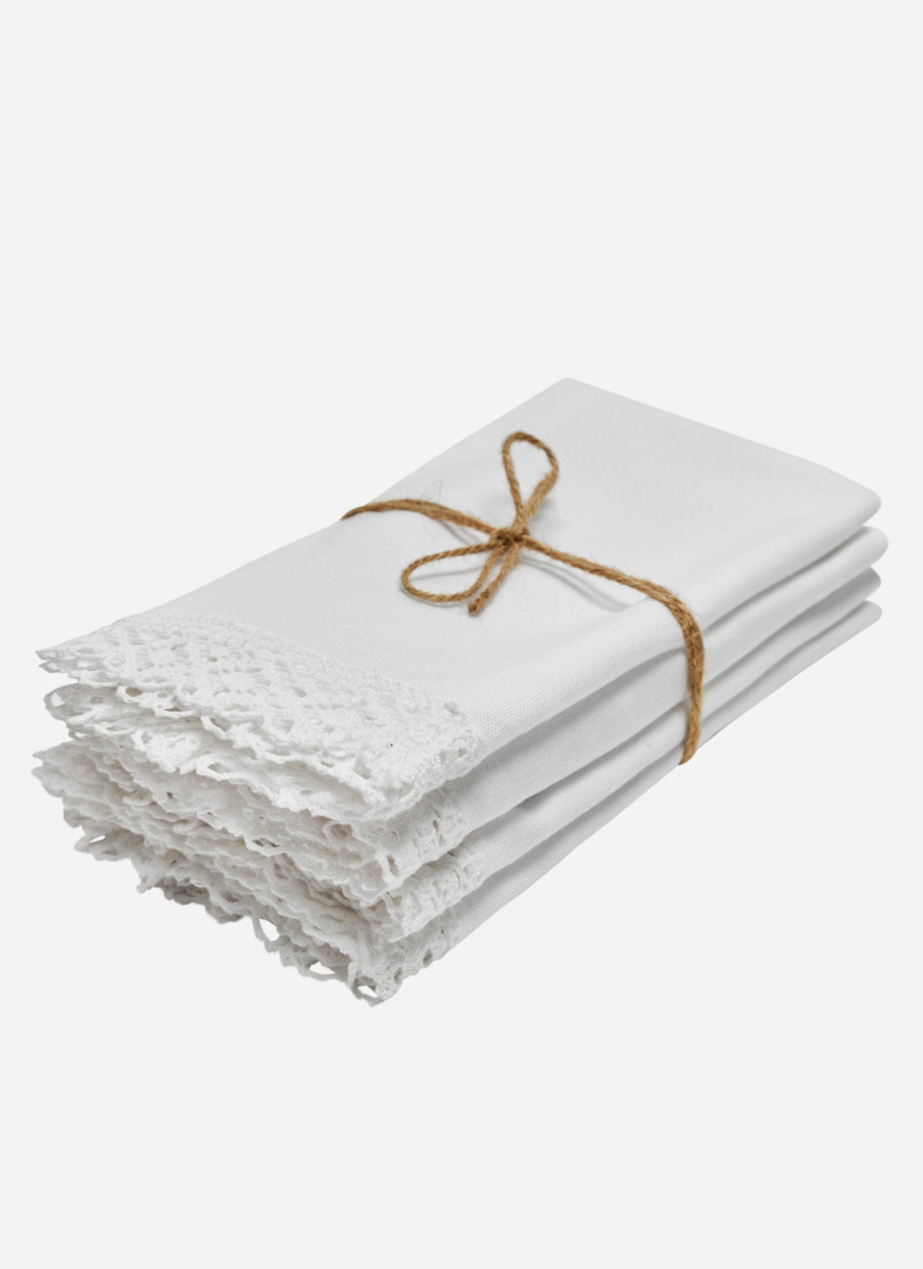 Lace White Napkins