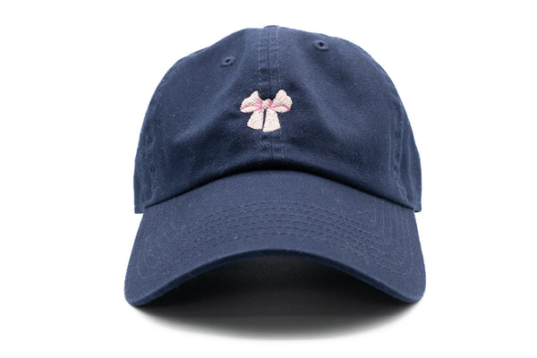 Tiny Pink Bow Baseball Hat
