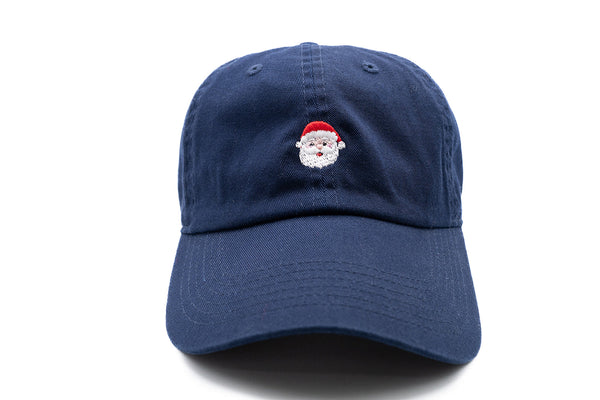 Navy Tiny Holiday Santa Baseball Hat