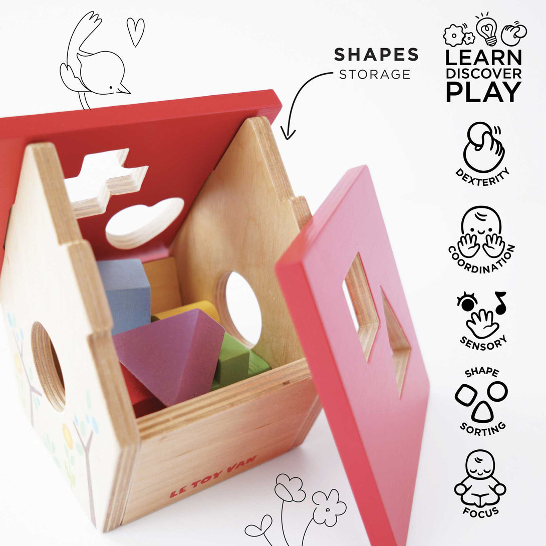 Woodland Bird House Shape Sorter – Meri Meri