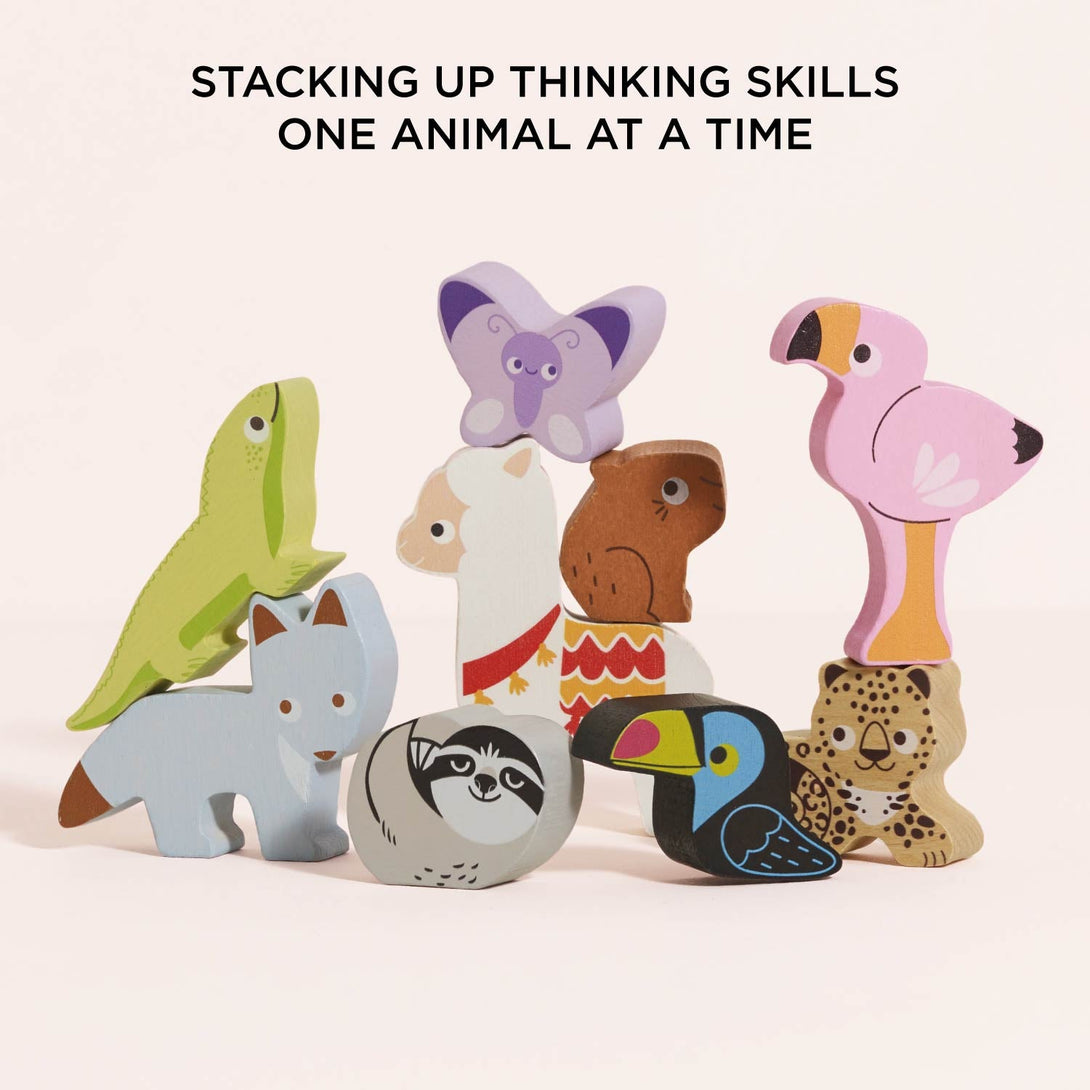 Wooden Stacking Animals & Bag – Meri Meri