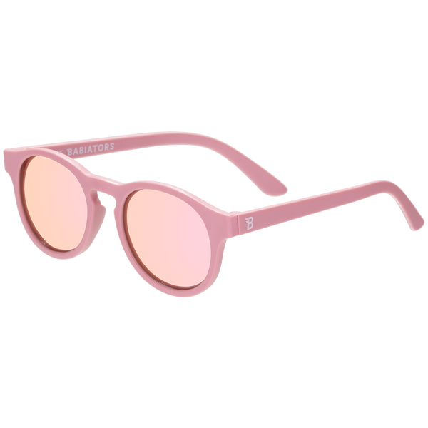 Pink Keyhole Mirrored Lense Sunglasses