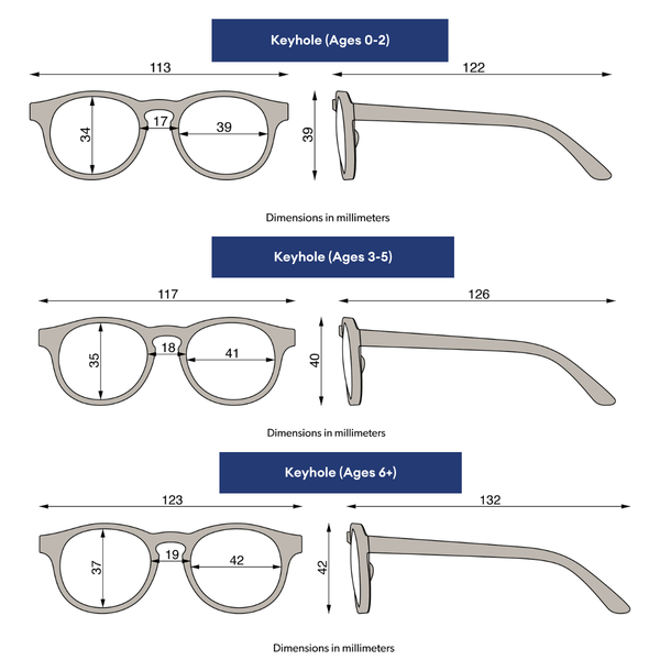 Baby Blue Keyhole Sunglasses