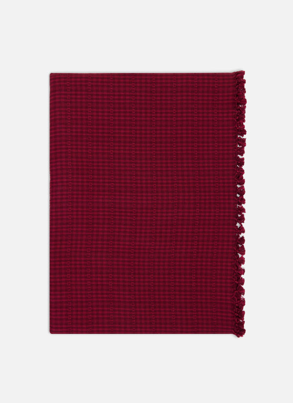 Soho Two Toned Bordeaux Tablecloth