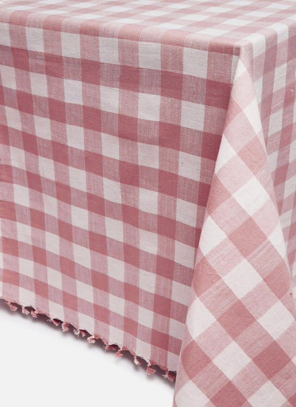 Gingham Rosa Tablecloth