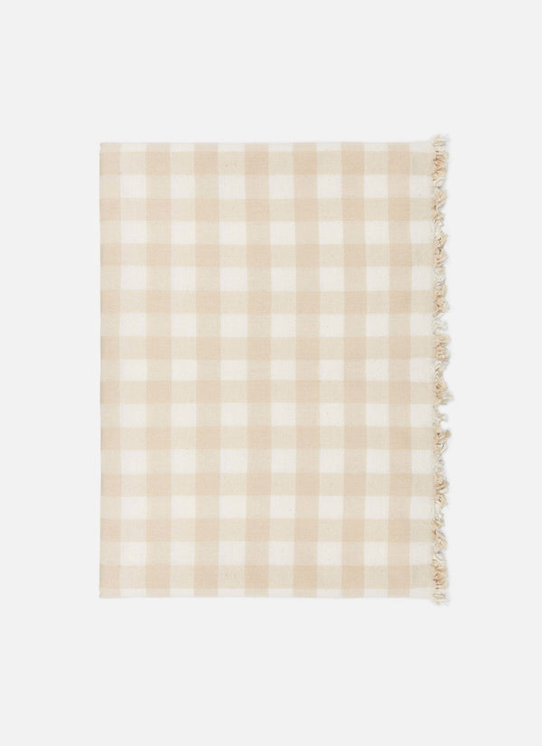 Gingham Cream Tablecloth