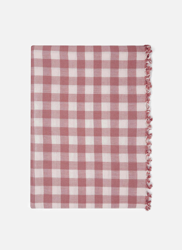 Gingham Rosa Tablecloth