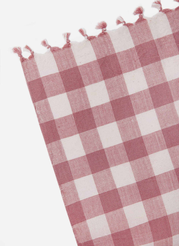 Gingham Rosa Tablecloth