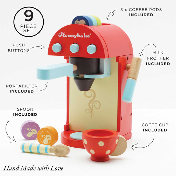Wooden Toy Coffee Machine & Cup