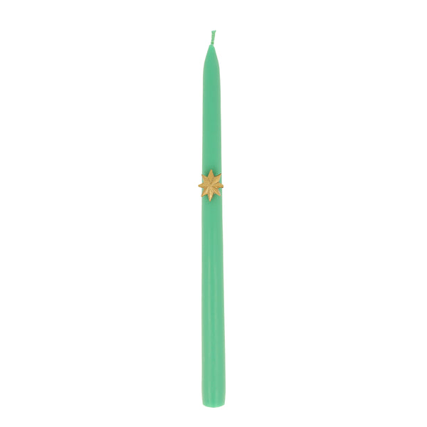 Our Christmas tall candles features gold wax stars and colored wicks for a sensational effect, a great host gift. Image4