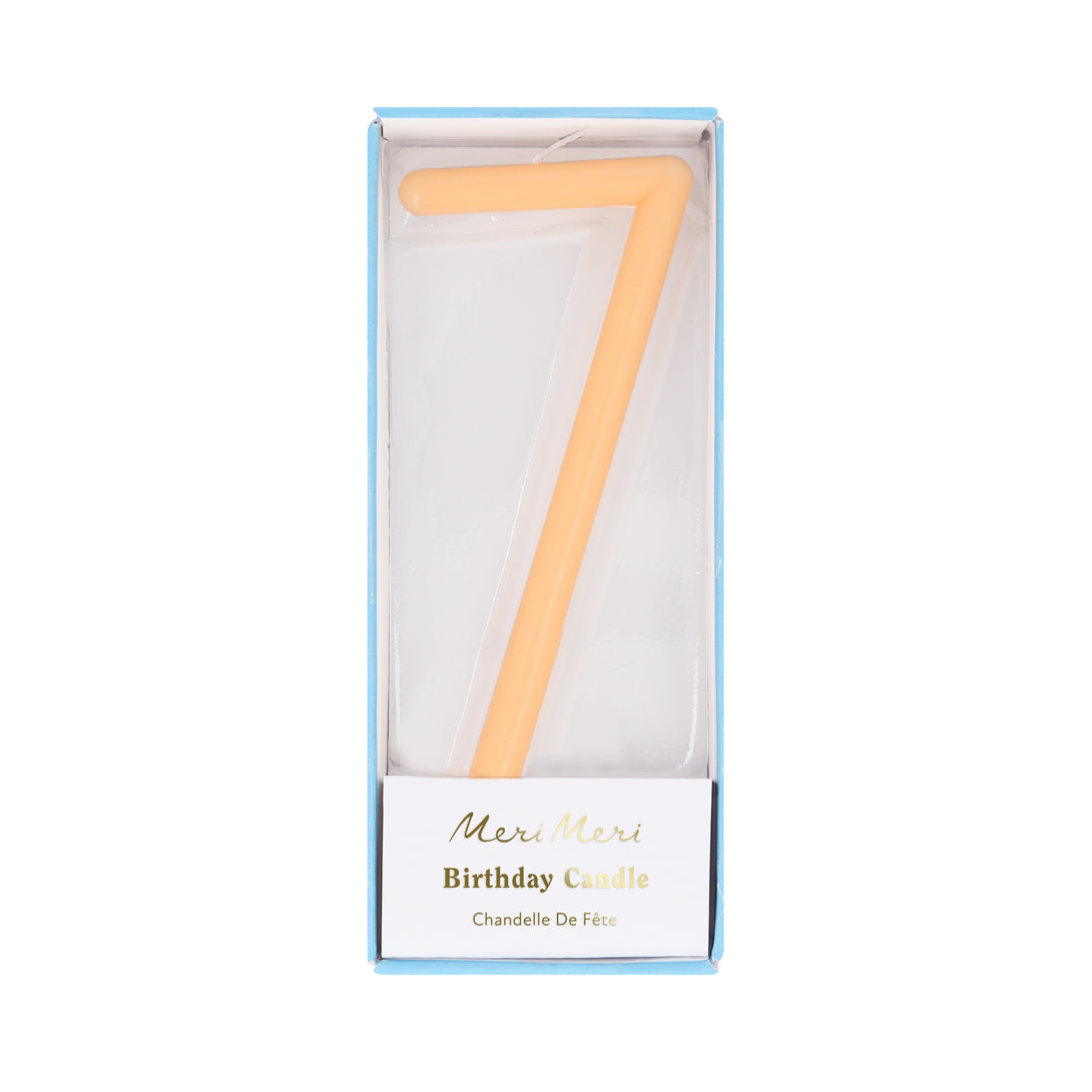 Add decoration, and numbers, to a birthday cake with our number candles in soft colors.