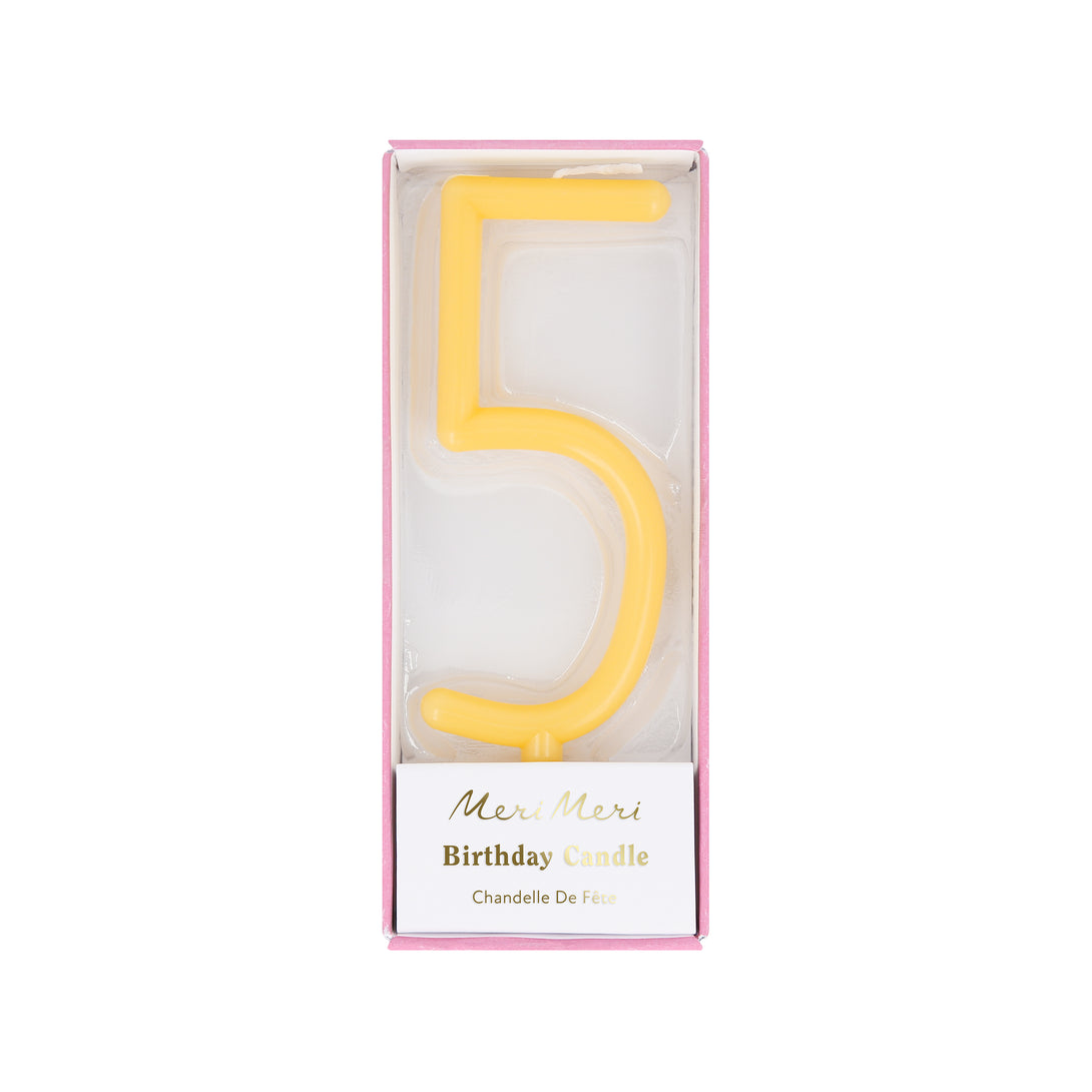 Add decoration, and numbers, to a birthday cake with our number candles in soft colors.