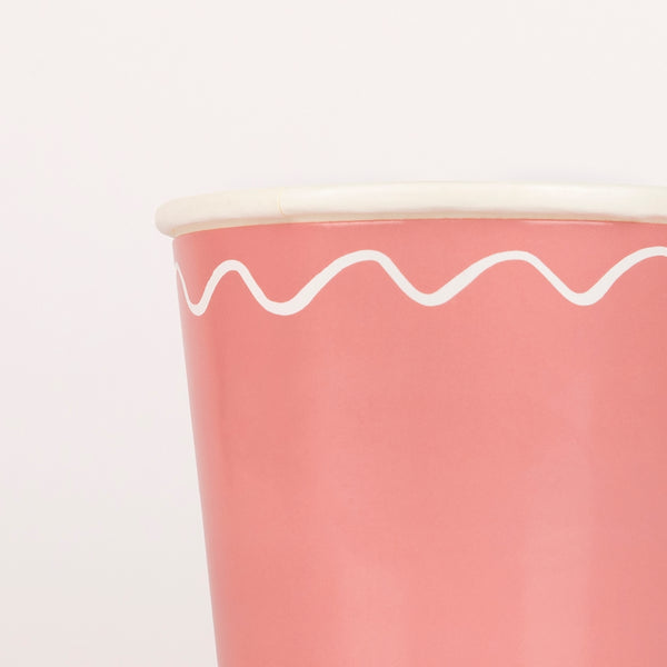 Our paper cups are perfect for all parties, and come in several colors - blue cups, yellow cups and pink cups. Image4