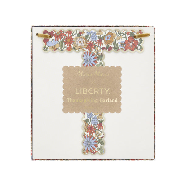 Our Thanksgiving garland, with elegant Liberty floral print designs and velvet ribbons, is wonderful to add luxury and style to your dinner. Image2