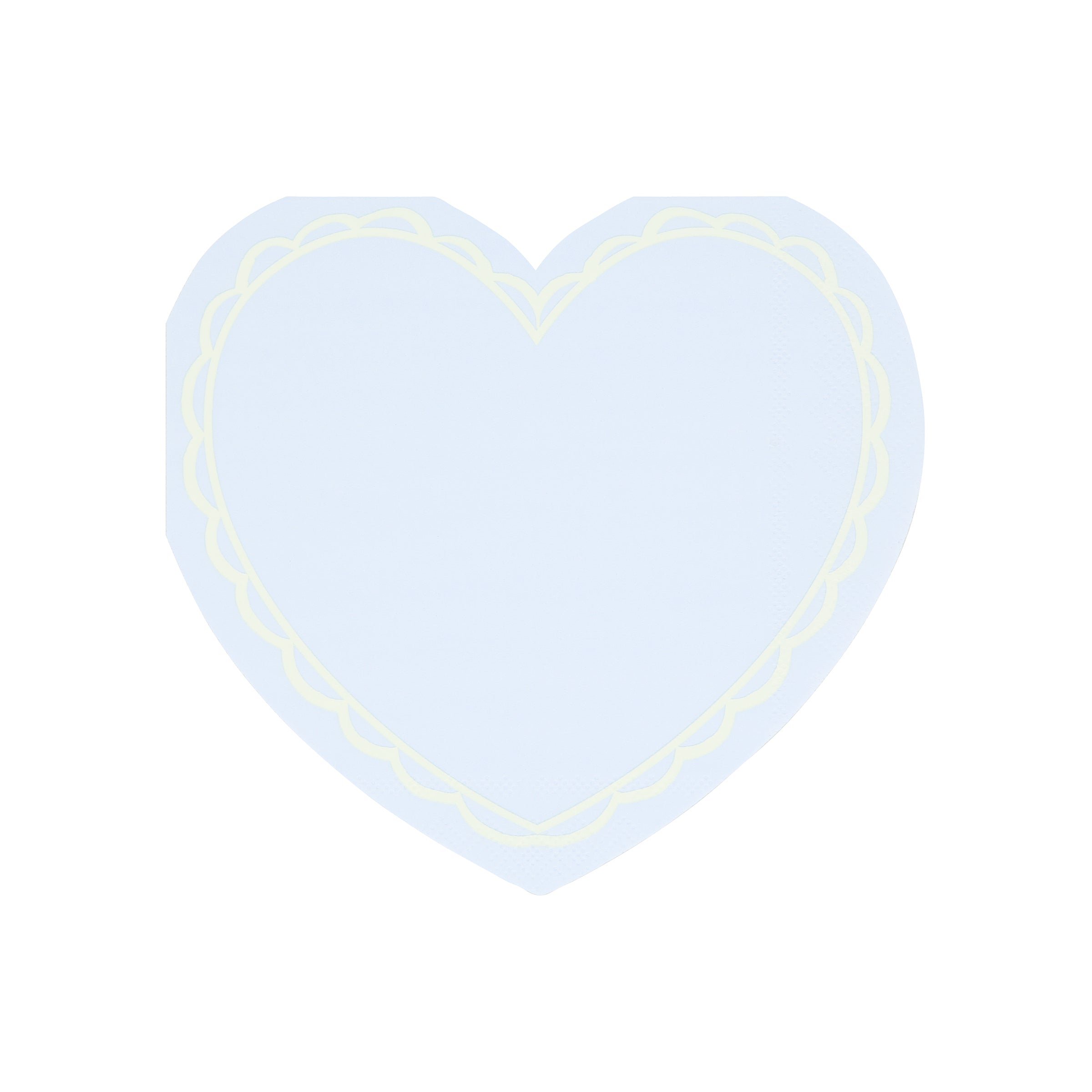 Our party napkins, heart-shaped and with 8 pastel colors, are perfect for a Valentines meal.