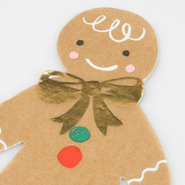 If you want fun Christmas paper napkins then our party napkins with gingerbread men designs, and a stylish gingham print, are perfect. Image2