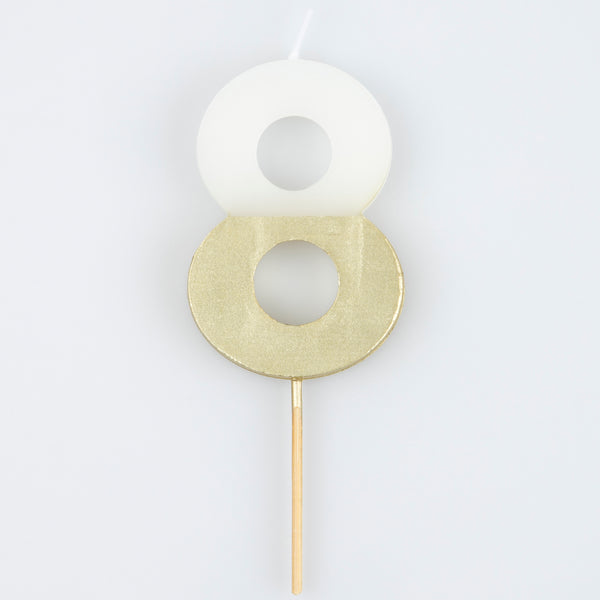 Our birthday cake candles, with gold dipped details, are stunning.,Our birthday cake candles, with gold dipped details, are stunning. Image1